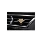 Efeaks Premium Elmas Figürlü Oto Klima Süsü | Kristal Taşlı Gold Araç İçi Aksesuar