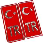 Efeaks Tr Plaka Sticker Yapıştırma Türk Bayrağı