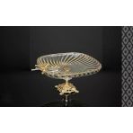 Efegil Tropik Mix Gold 25X25x15cm Cam Kare Ayaklı Sunumluk