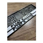 EFELER PLASTİK BEYAZ ÜSTÜ SİYAH PLEKSİ KABARTMALI ARABA PLAKALIK
