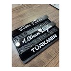 EFELER PLASTİK Kişiye Özel Motor Plakalık Kabartmalı Pleksi Lüx
