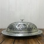 Efemir 40 cm Bakır Işlemeli Eskitme Kayık Sahan