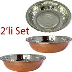 Efemir Çirtikli Bakır Çerezlik 2’li Set