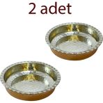 Efemir Çirtikli Bakır Kahvaltılık ve Çerezlik 2’li Set
