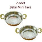 Efemir Mini Bakır Tava 2’li Set