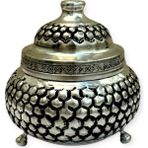 Efemir Petek Desenli Bakır Şekerlik, Kalay Eskitme