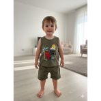 Efemkids Erkek Bebek Takım % Pamuklu Çocukşortlu Takım Yazlık 6/ 24 Ay Yenidoğan Bebek Şortlu Takım - Yeşil - 9 - 12 Ay