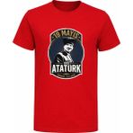 Efendioğlu Design Kısa Kollu Samsun Ilk Adım Yuvarlak Baskılı 19 Mayıs Atatürk Baskılı Pamuklu Çocuk T-Shirt - Kırmızı - 3 Yaş