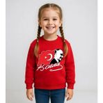 Efendioğlu Design Sweatshirt Dalgalanan Bayrak Imzalı 23 Nisan Atatürk Baskılı Erkek/kız Çocuk Sweatshirt - Kırmızı - 5 Yaş