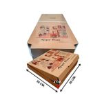 EFEPA Kraft Karton Pizza Pide Kutusu 30x30x4 cm. 100 Adet