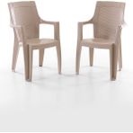 Efes 2'li Rattan Sandalye Cappuccino