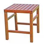 Efes 40X 40 Ahşap Sehpa - 45Cm Yükseklik - Şezlong Uyumlu Sehpa
