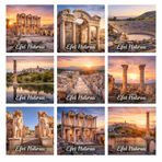 Efes Hatırası 9'lu Buzdolabı Magnet Seti, Türkiye Temalı Turistik Hediyelik Eşya Koleksiyonu