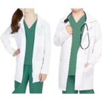 Efetex Kostüm ve Aksesuar Beyaz Kız-Erkek Çocuk Doktor, Laboratuvar Önlüğü - 12 - 13 Yaş