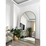 Effe Gold Metal Çerçeveli 180x100 Cm Oval Ayaklı Boy Aynası