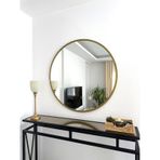 Effe Gold Metal Çerçeveli 80 Cm Yuvarlak Ayna