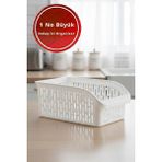 Effe Home 1 No Büyük Buzdolabı Raf Düzenleyicisi 29X20X13 cm - Beyaz