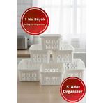 EFFE HOME 5 Adet Büyük Buzdolabı Raf Düzenleyicisi 29x20x13 Cm