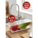 Effe Home Küçük Boy Süzgeçli Dolap Içi Düzenleyici Derin Dondurucuya Uygun - 2,7 lt