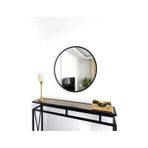 Effe Siyah Metal Çerçeveli 70 Cm Yuvarlak Ayna