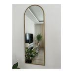 EFFE YAPI DEKOR Gold Metal Çerçeveli 140x50 Cm Oval Boy Aynası ( Ayaksız )