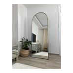 EFFE YAPI DEKOR Pirinç Eskitme Çerçeveli 180x70 cm Ayaklı Oval Boy Aynası