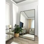 Effe Yapı Dekor Pirinç Eskitme Metal Çerçeveli 180X100 cm Ayaklı Boy Aynası