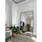 Effe Yapı Dekor Siyah Metal Çerçeveli 180X100 cm Dikdörtgen Model Duvar Aynası (Ayaksız)