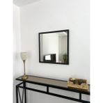 Effe Yapı Dekor Siyah Metal Çerçeveli 50X50 cm Kare Ayna