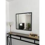 Effe Yapı Dekor Siyah Metal Çerçeveli 60 x 60 cm Kare Ayna