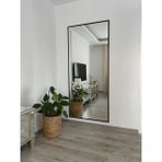 Effe Yapı Dekor Siyah Metal Çerçeveli Duvara Monte 180X80 cm Boy Aynası