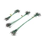 EFFE Yeşil Renk Çelik Tel Fırdöndülü Klipsli 10lu Paket HG2507 - 25 CM