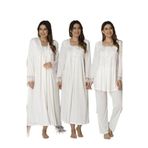 Effort Hamile Çarşı 2405 Ekru Lohusa Hamile Gecelik Sabahlık Pijama Set, 2XL, TXB3C9AB9D1110-HCEFT2405E2XL