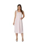 Effort Kadın Pembe Pamuklu Kısa Kollu Lohusa Hamile Gecelik, 2XL, EFF2304-198IGP101470