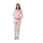 Effort Kadın Pembe Pamuklu Uzun Kolu Büyük Beden Pijama Takımı Effortt, M, EF3065-198IGP100657