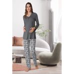 Effortt Füme Hamile Lohusa Pijama Takımı - XL
