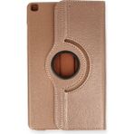 Efg Samsung Galaxy Tab A9 Plus 11'' SM-X210 X215 X216 X218B Stand 360 Derece Döner Kapaklı Tablet Kılıf - Rose - Gold