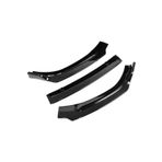 EFGARAGE Peugeot 207 Uyumlu Ön Tampon Eki Bodykit Karlık Lip Piano Black