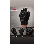 EFİLİ Motosiklet Eldiveni Kesik Yarım Parmak Motorcu Eldiveni CE EN-13594 Korumalı Motor Eldiveni Nx-10