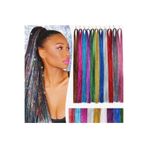 EFLAMEL DESING Saç Simi Hair Tinsel Çıtçıt Çikolata Kahve Saç Aksesuarı