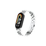 Eflink Xiaomi Mi Band 8 Krd-04 Metal Kordon-Gümüş
