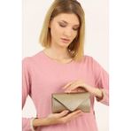 Efnanstore Gold Çizgi Desen Abiye Çanta