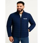 Efnaz Style Erkek Mikro Su Itici Kapitone Baskılı Astarlı Fermuarlı Bomber Mont - Lacivert - 2XL