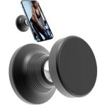 Efocakiox Çift Manyetik Spor Salonu Telefon Montajı, 3,5~7,5 inç iPhone/Samsung/Nexus/LG için Uygun, Metal Yüzeylere Takılır - Video Kaydı için 360° Ayarlanabilir Tutucu - Spor Salonu, Yoga Odası için