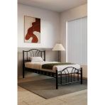 Efon Bella Ferforje Metal Karyola Siyah 90X190cm
