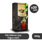 Efor Çay Efor Filiz Yoğun Dem Dökme Siyah Çay 500 gr – 20'li Koli - 10 kg