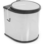 Efor Dolap İçi Çöp Kovası Krom - 11 Lt- Ø 27X30 Cm 436