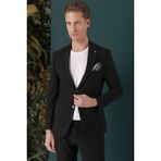 Efor Erkek C 659 Slim Fit Yeşil Spor Ceket - 56