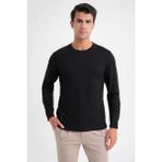 Efor Erkek Comfort Fit Rahat Kalıp Pamuklu Uzun Kollu Siyah Tişört TS 920 - XL