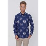 Efor Erkek G 1515 Slim Fit Lacivert Spor Gömlek